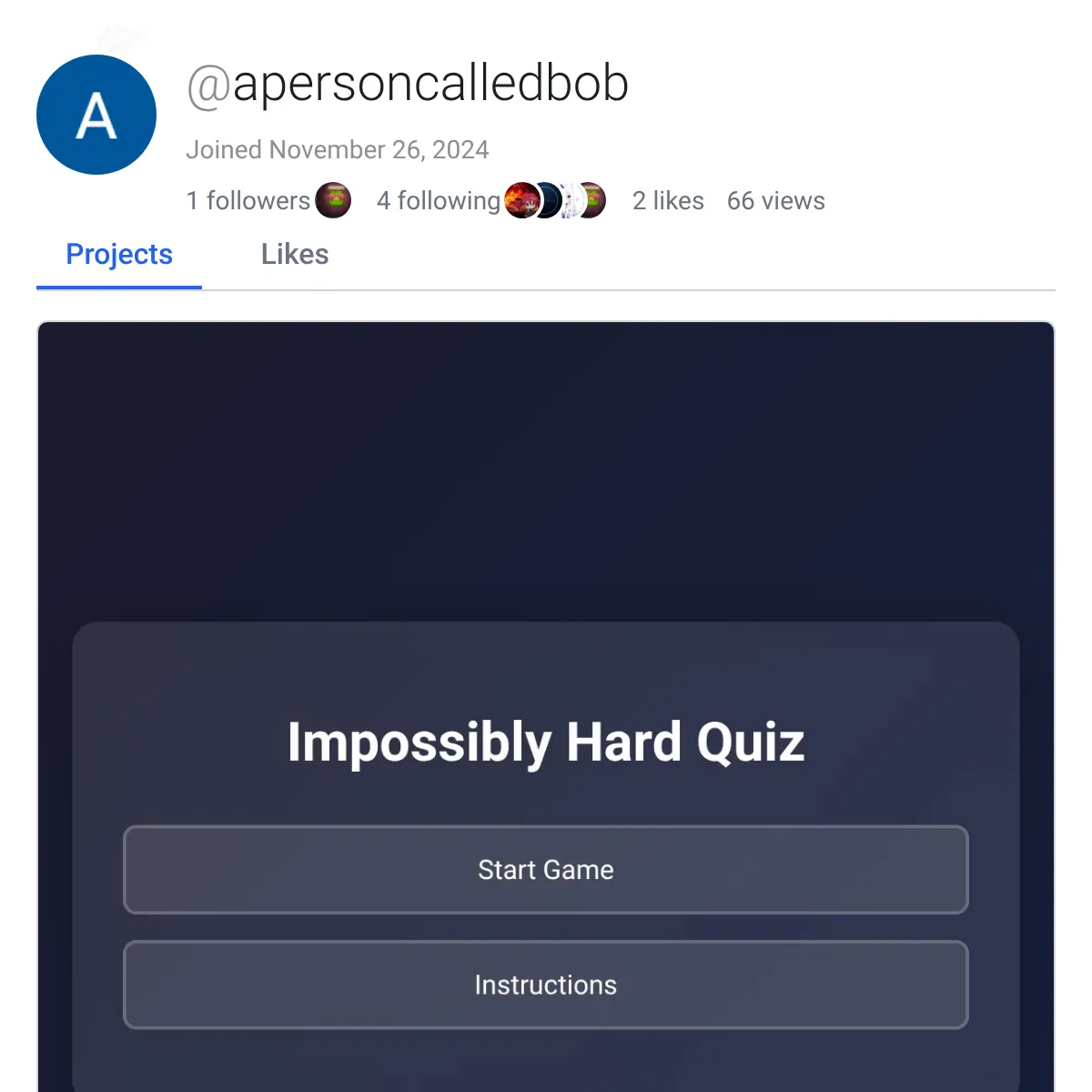 the project is loading