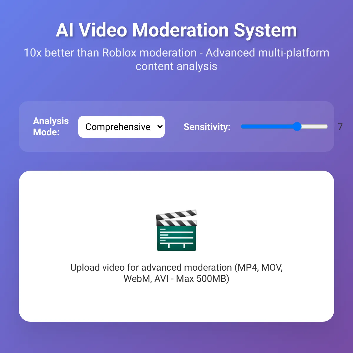 AI Video Moderation System