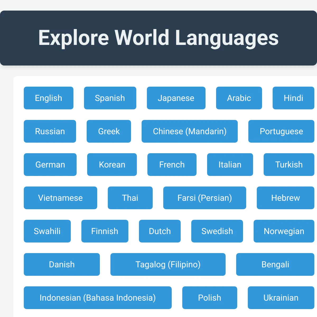 Explore World Languages