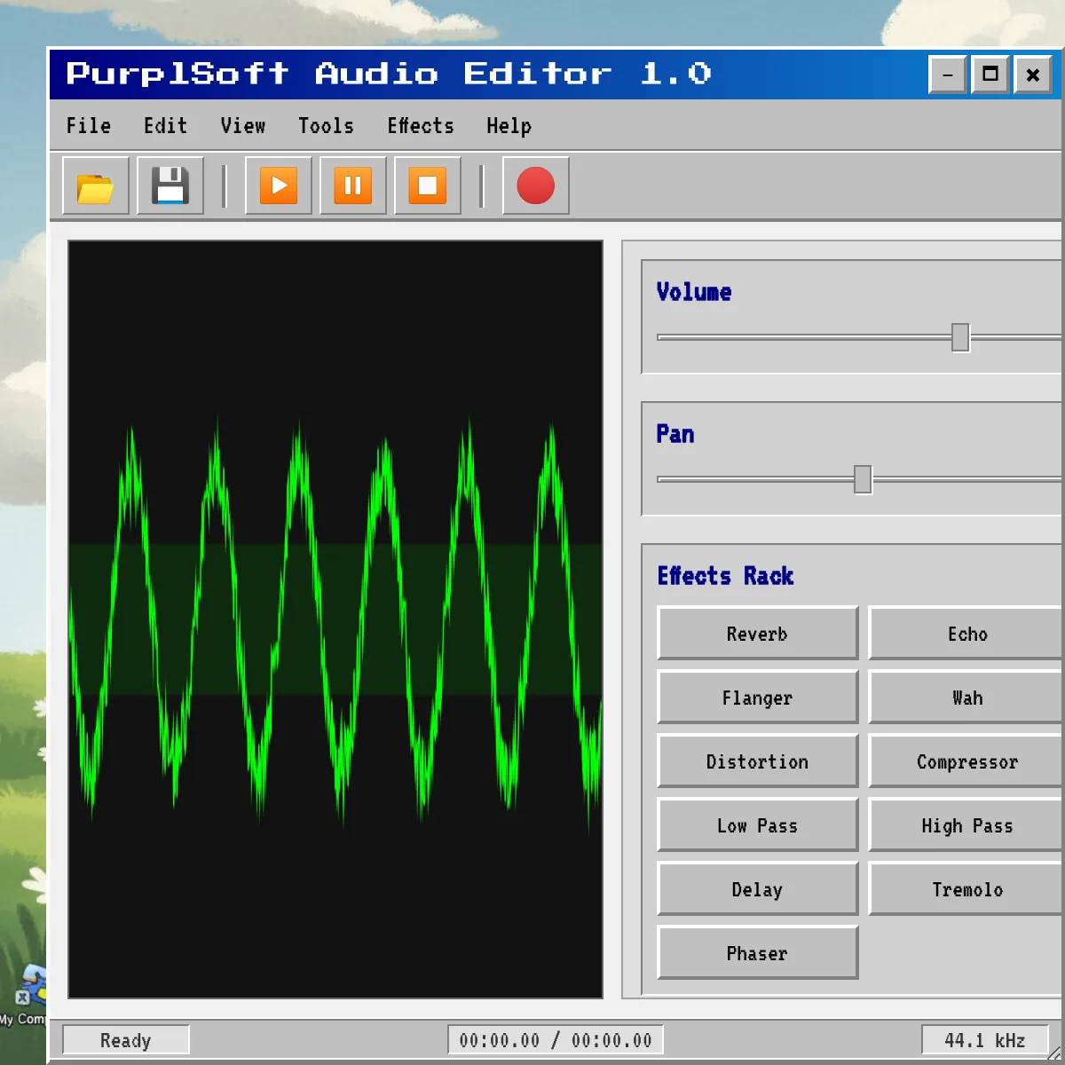 PurplSoft Audio Editor 1.0 - 2004 Emulator