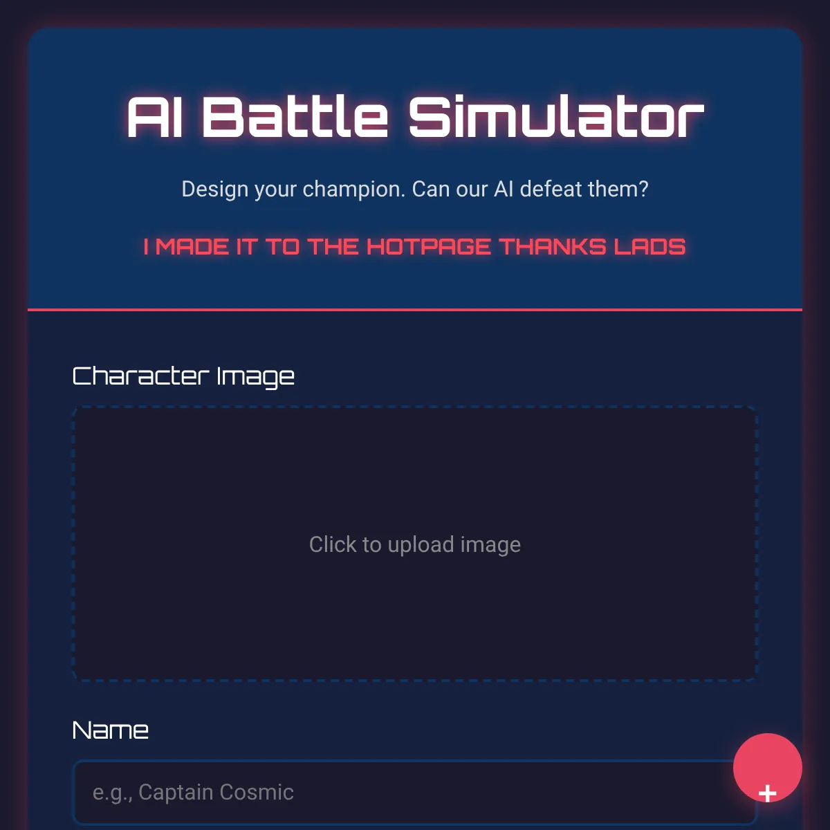 the project is loading