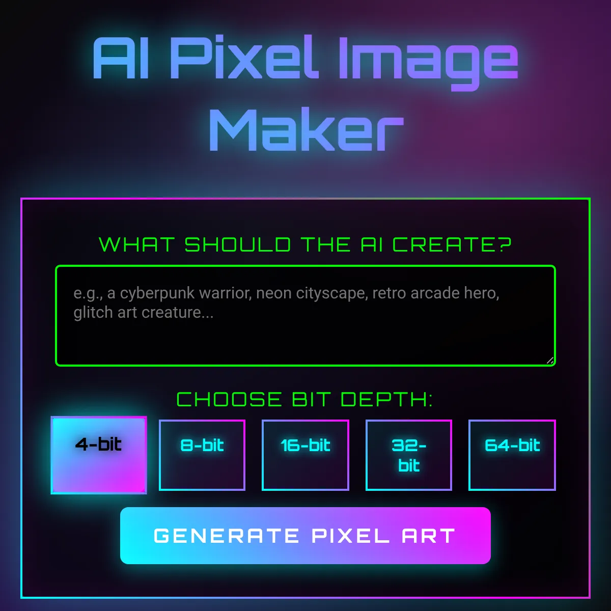 AI Pixel Image Maker