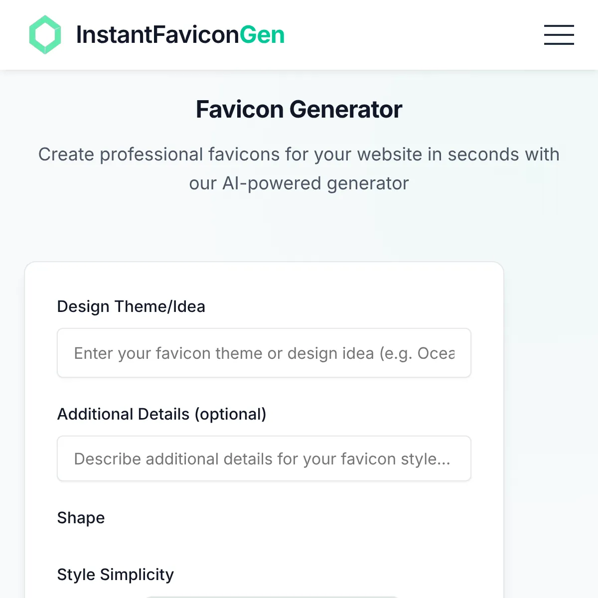 *REMIX TOOL* Favicon Generator - Forked from Logo Gen