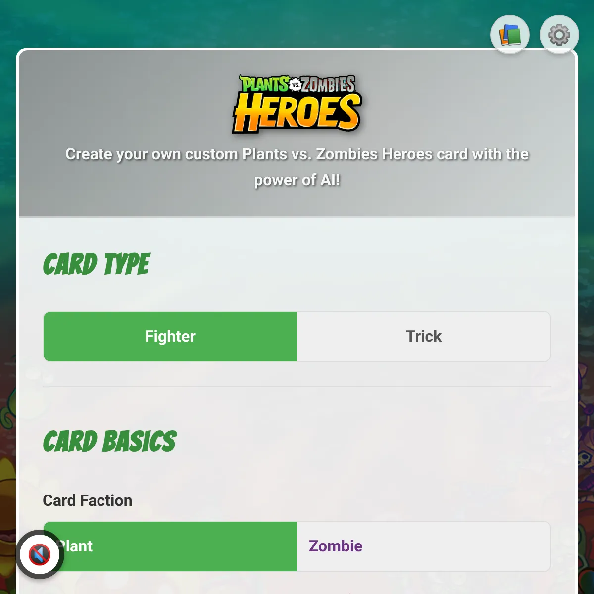 (CUSTOM SETS) PvZ Heroes Card Generator