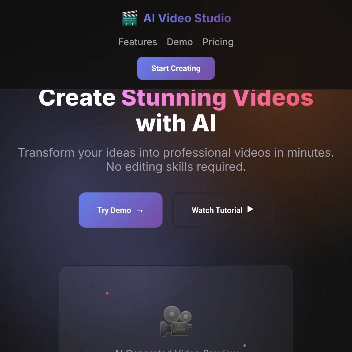 AI Video Generator - Create Stunning Videos with AI