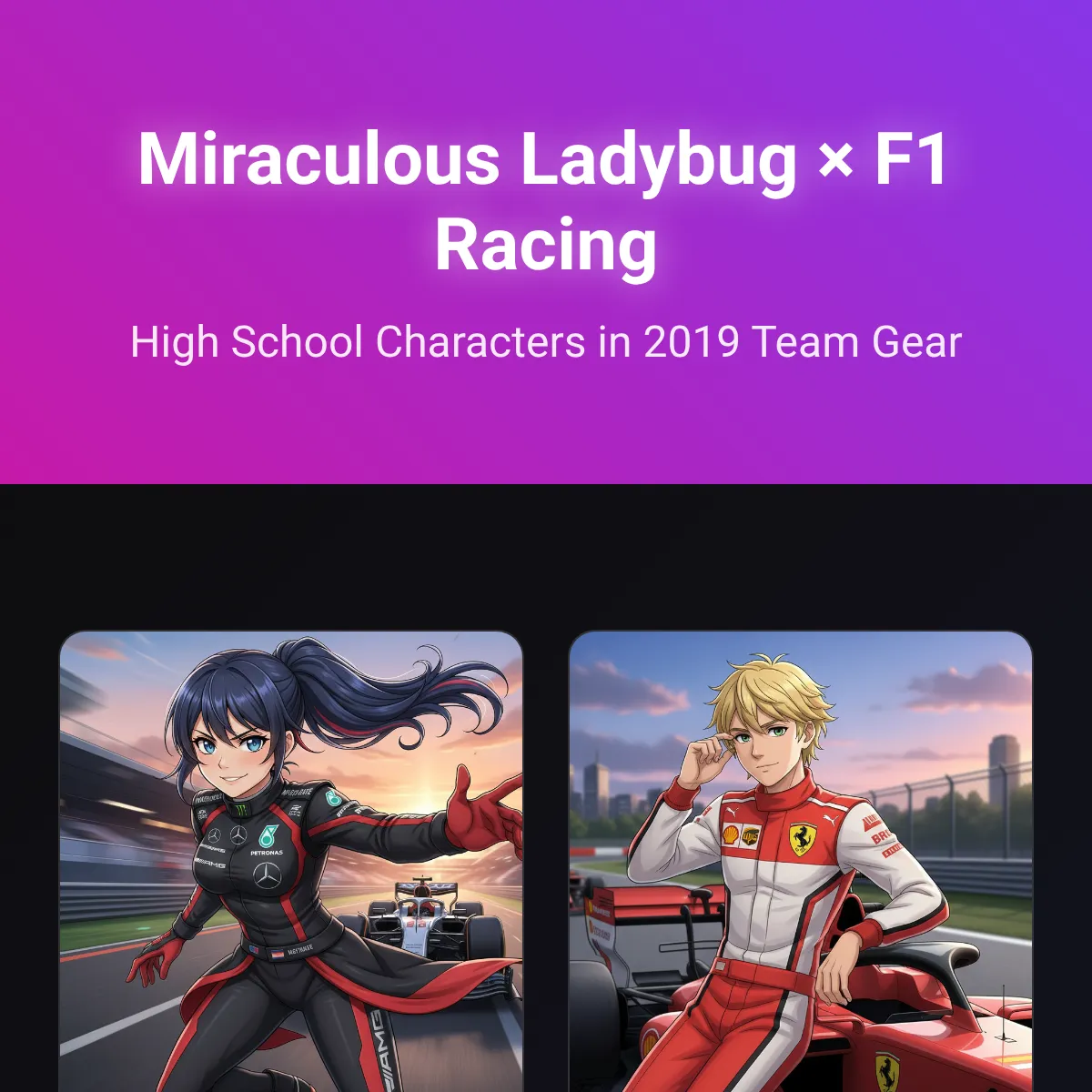 Miraculous Ladybug F1 Racing Teams Gallery