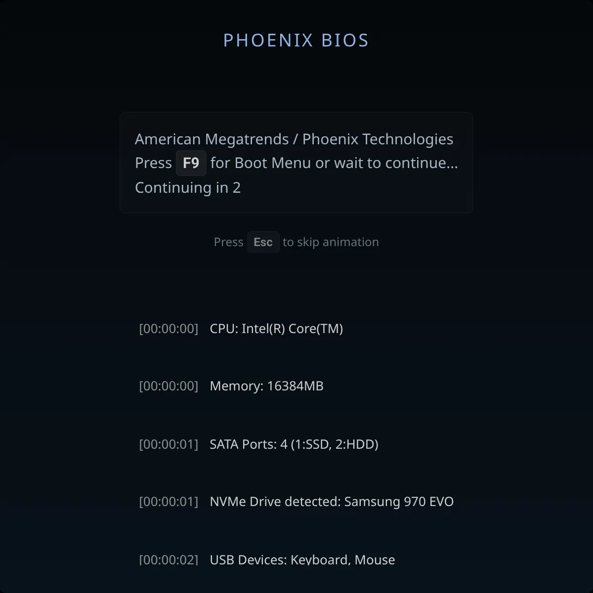 the project is loading