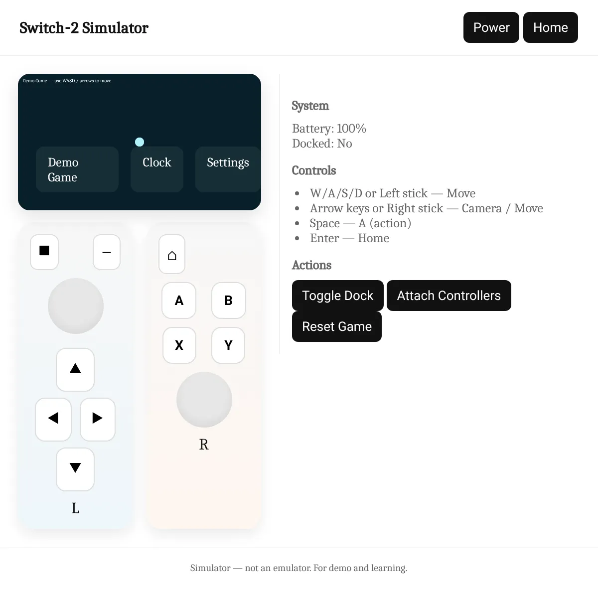 Switch-2 Simulator