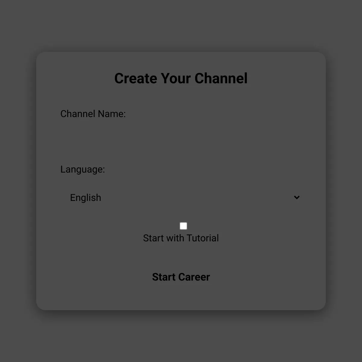 the project is loading
