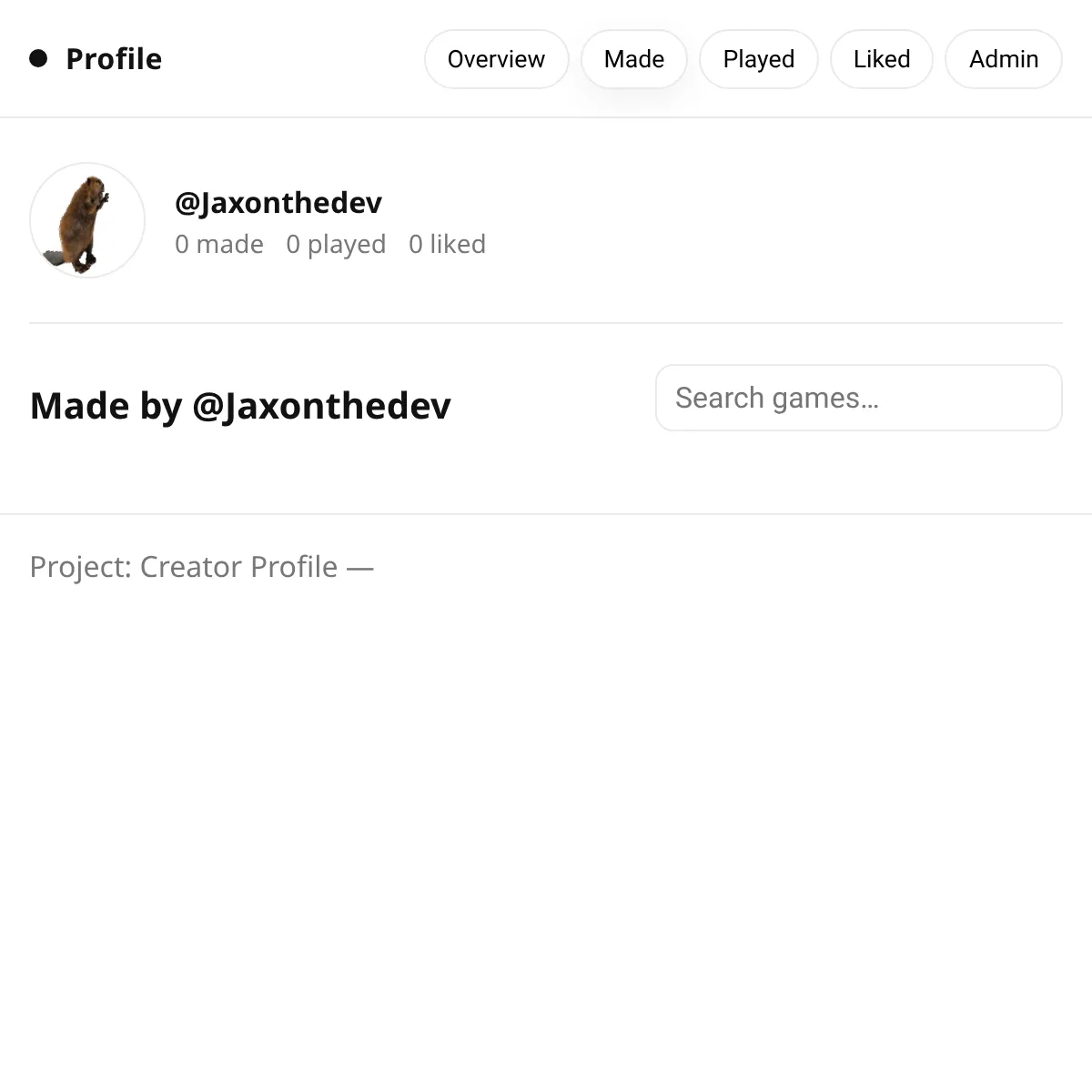 the project is loading