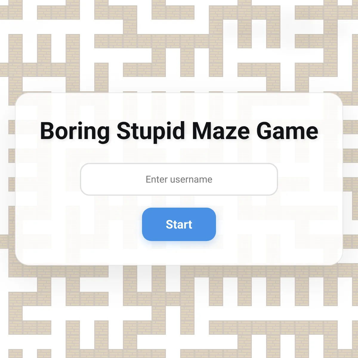 boring stupid maze game