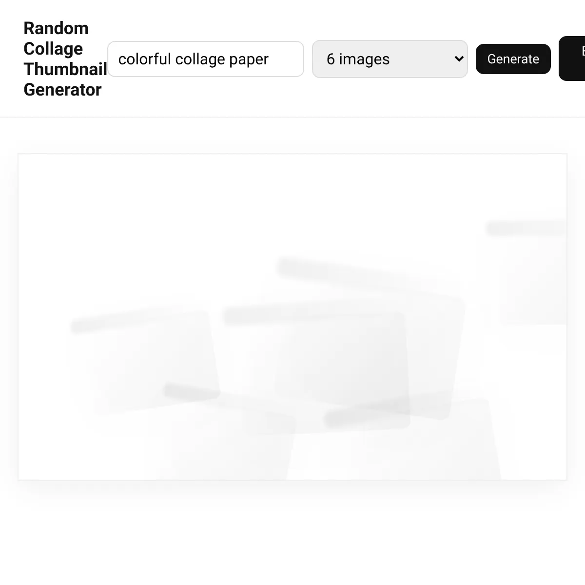 Random Collage Thumbnail Generator