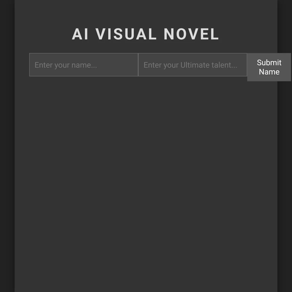 the project is loading