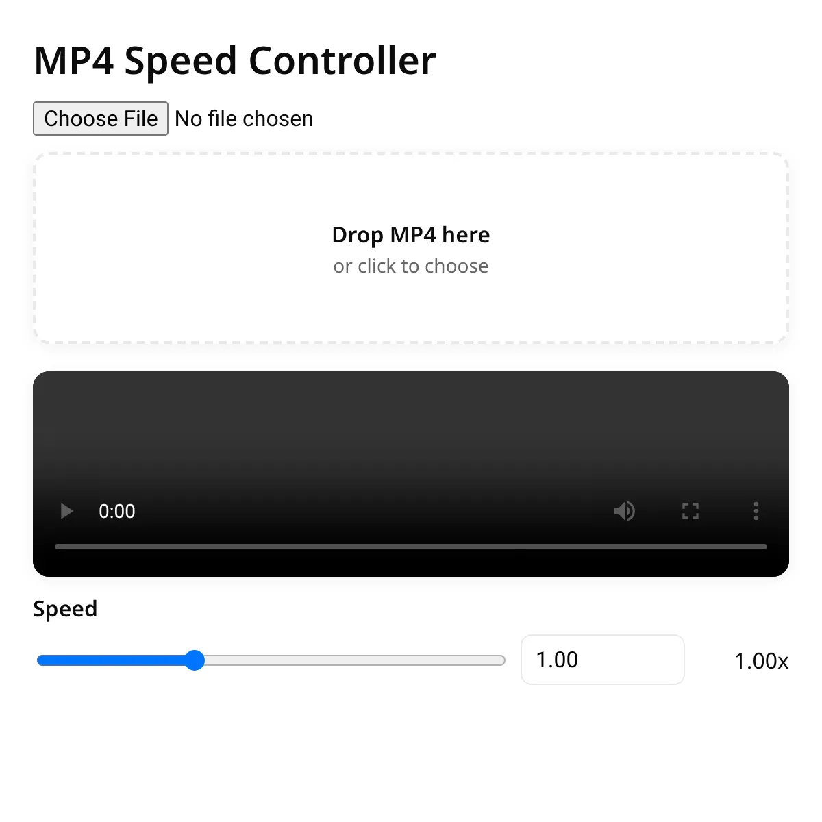 MP4 Speed Controller
