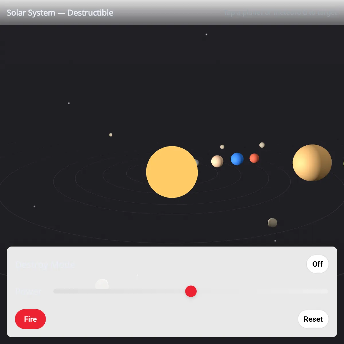 Solar System — Destructible