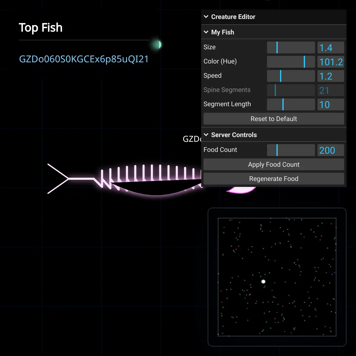 Procedural Blue Fish