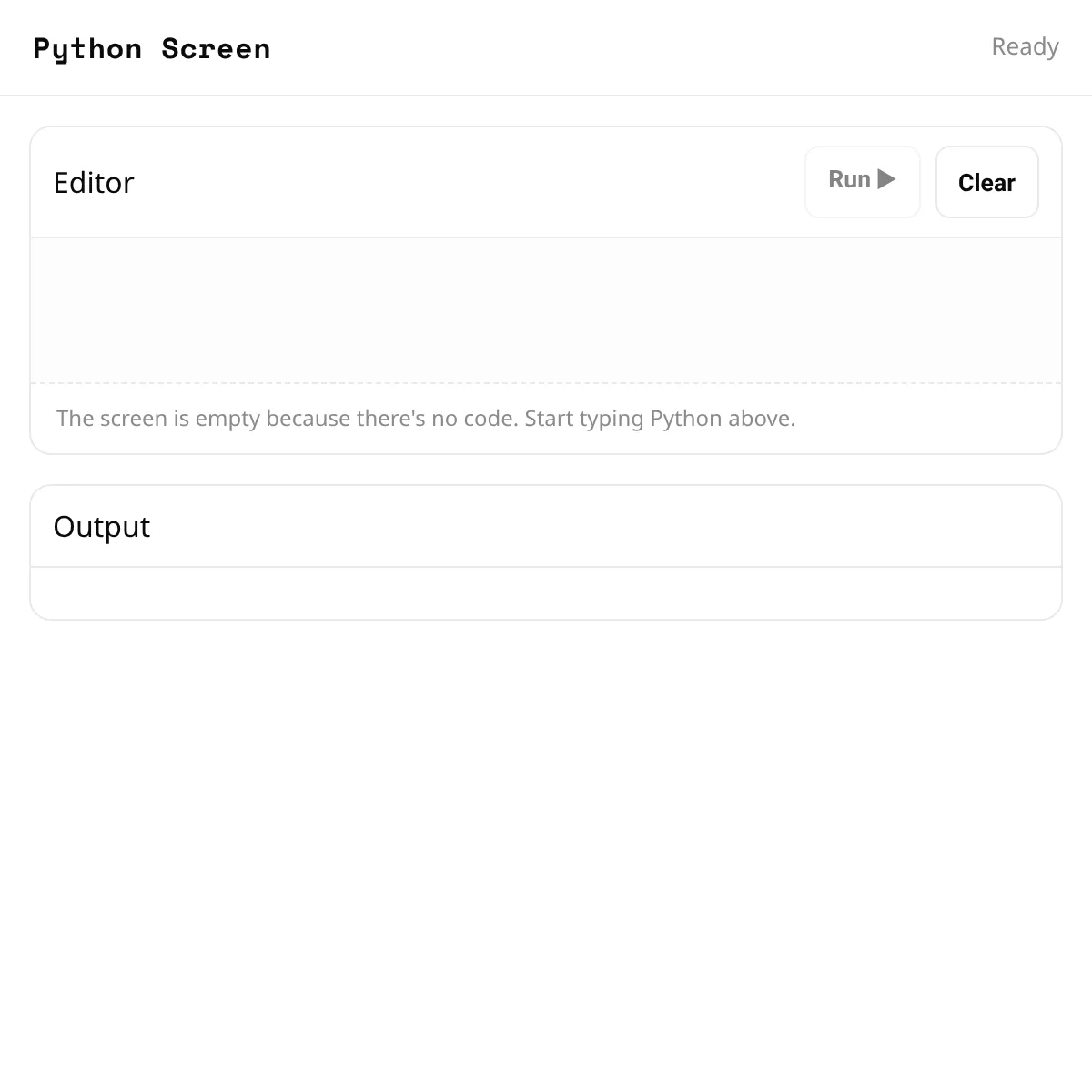 Python Screen