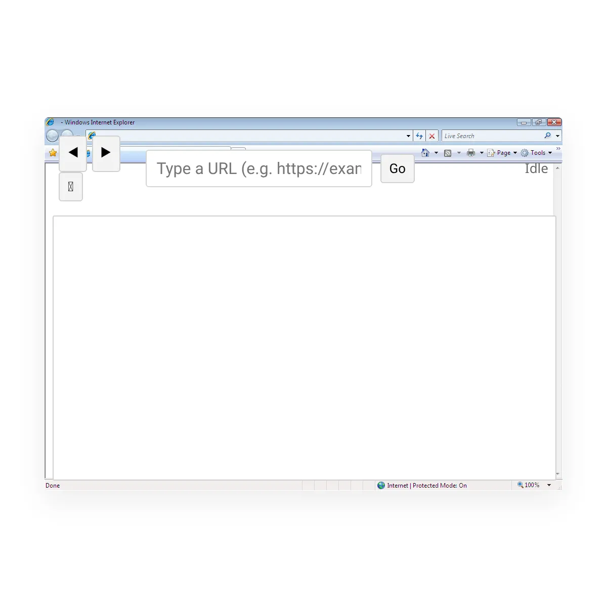 Internet Explorer Simulator