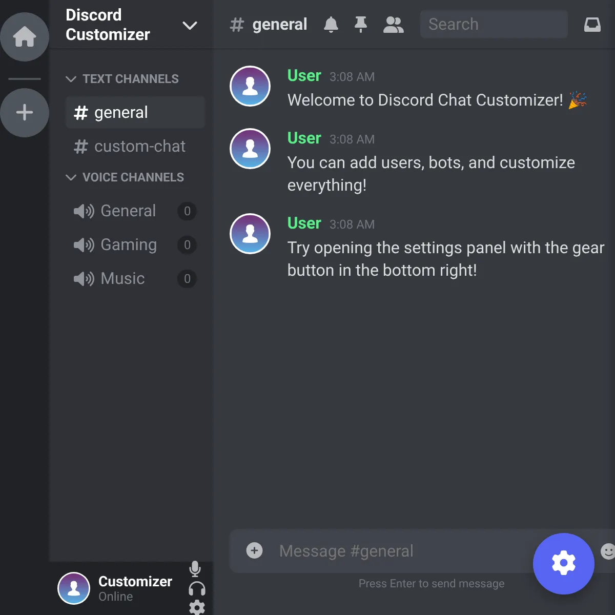 the project is loading