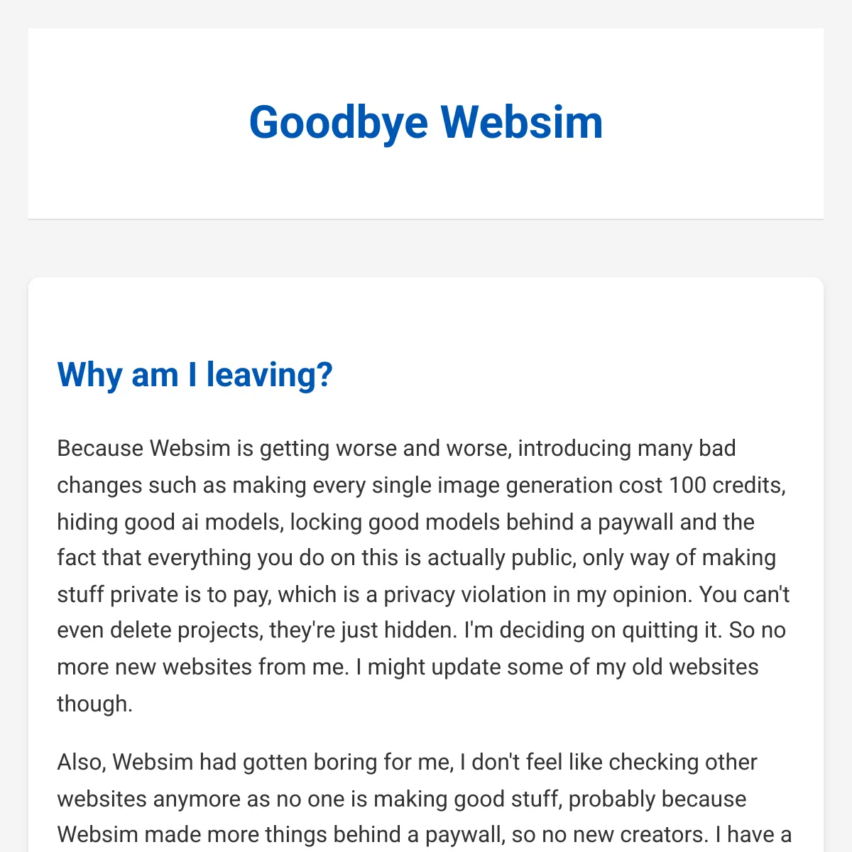 the project is loading