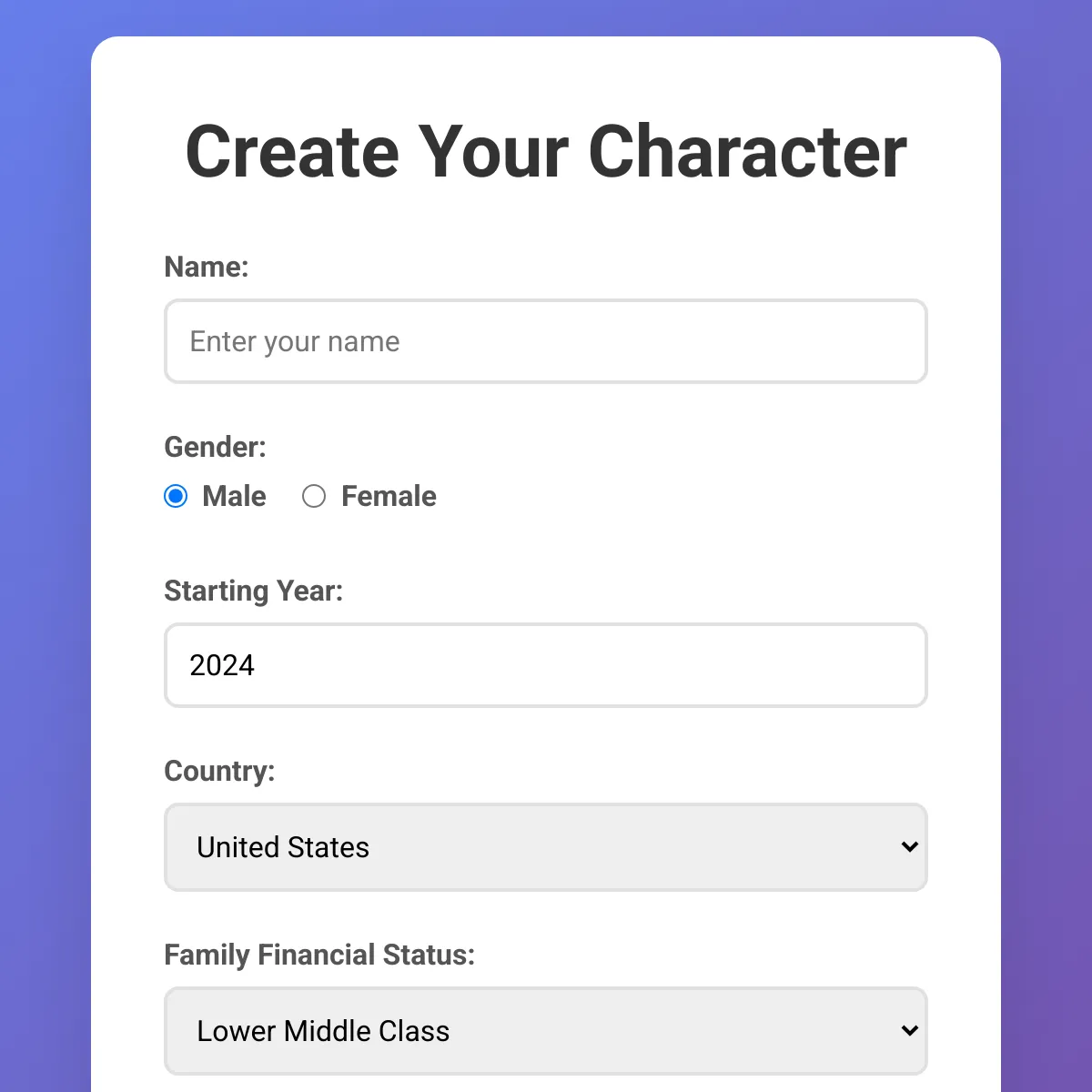 Life Simulator AI (allergys + syndromes + phobias)