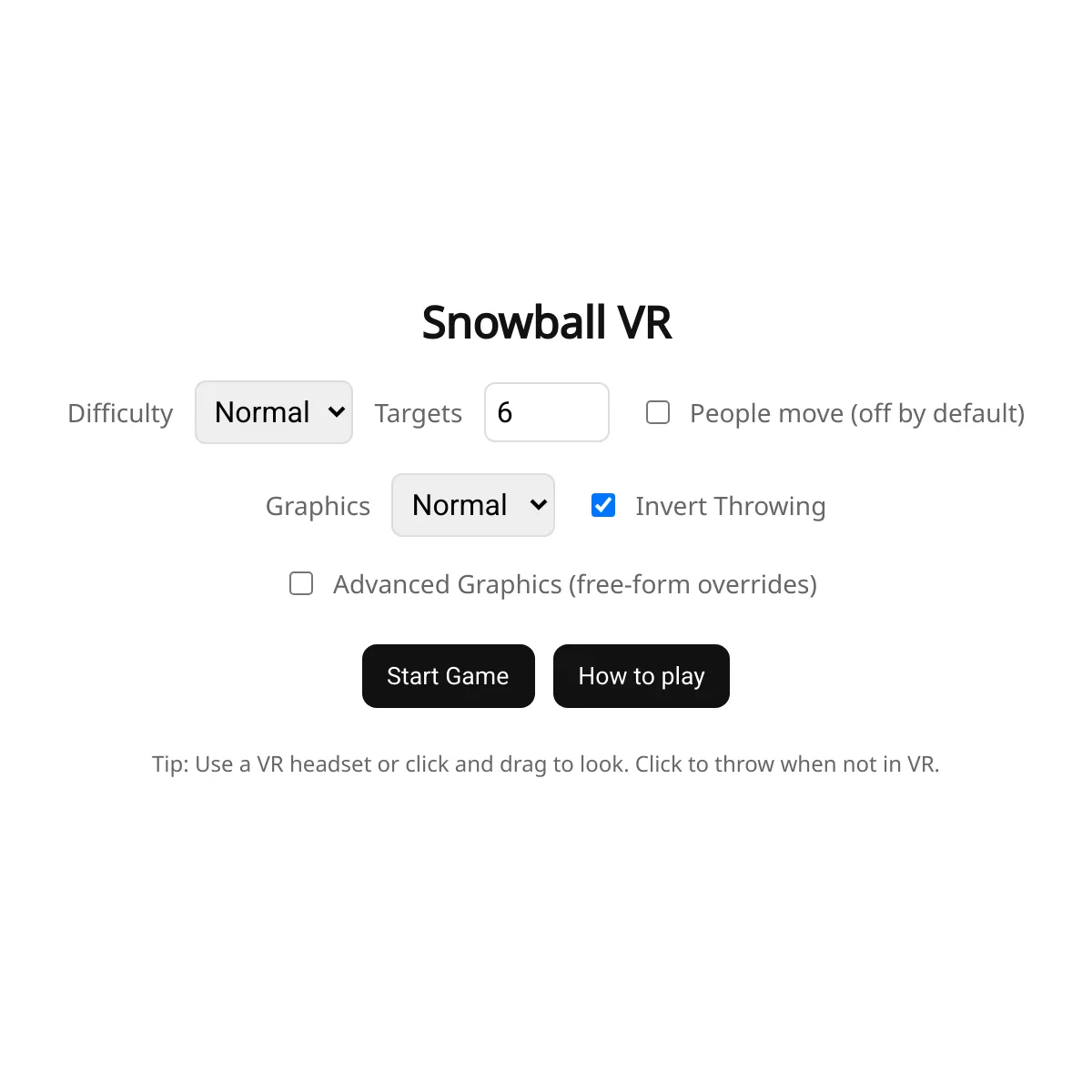 Snowball VR