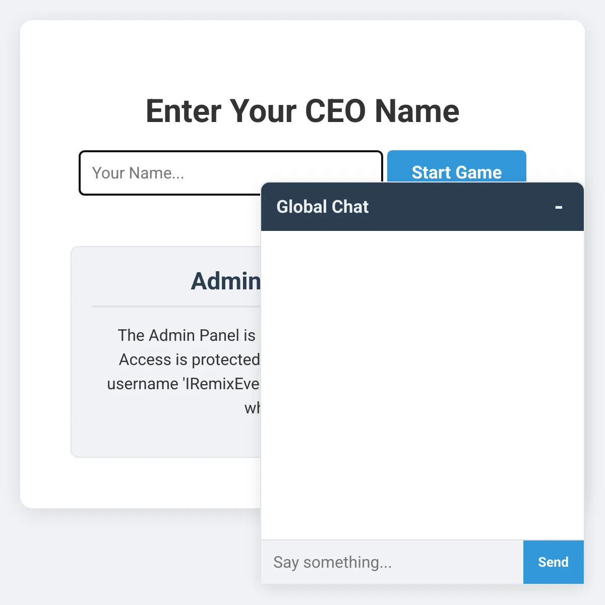 Be the CEO