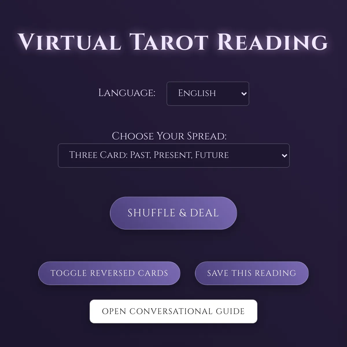 Virtual Tarot Reading