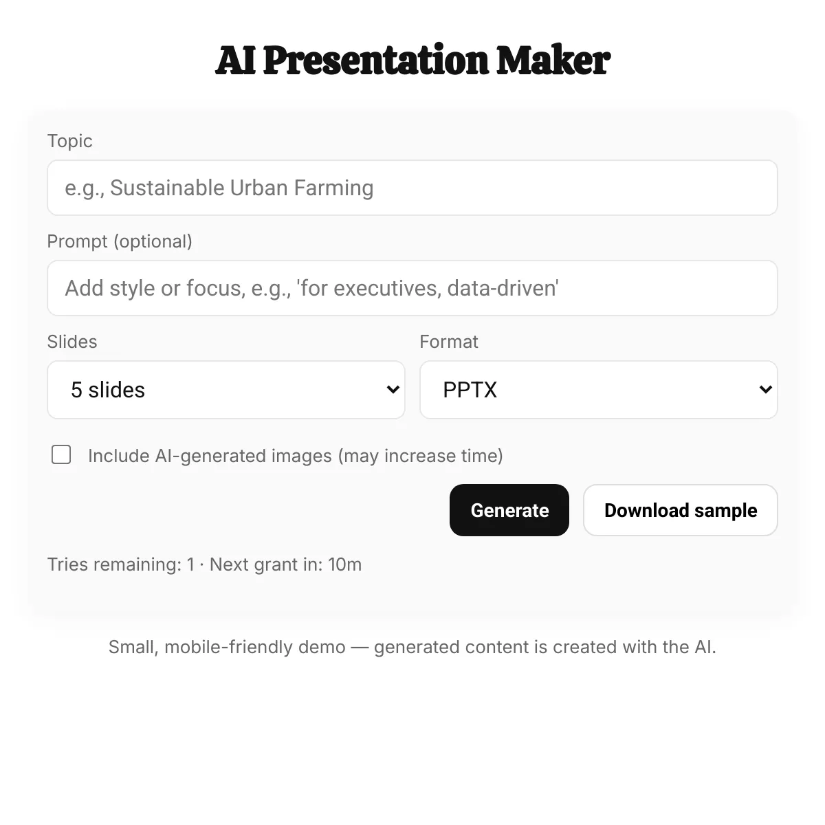 1 AI PRESENTATION MAKER visual data 3
