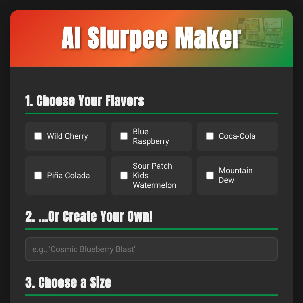 AI Slurpee Maker