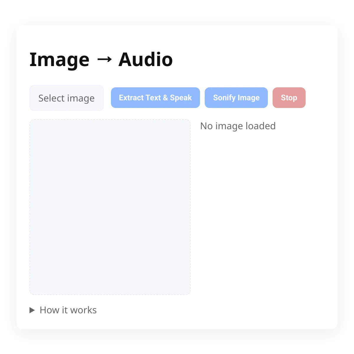 Image → Audio
