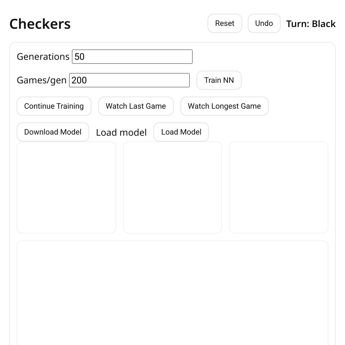 Checkers AI