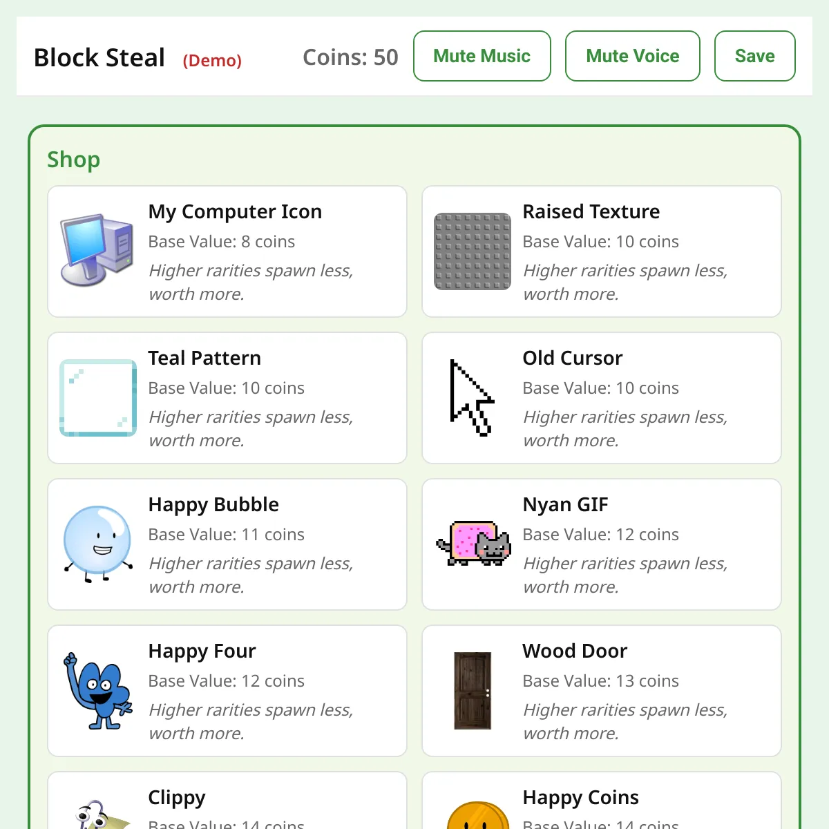 STEAL A BLOCK (demo and local)