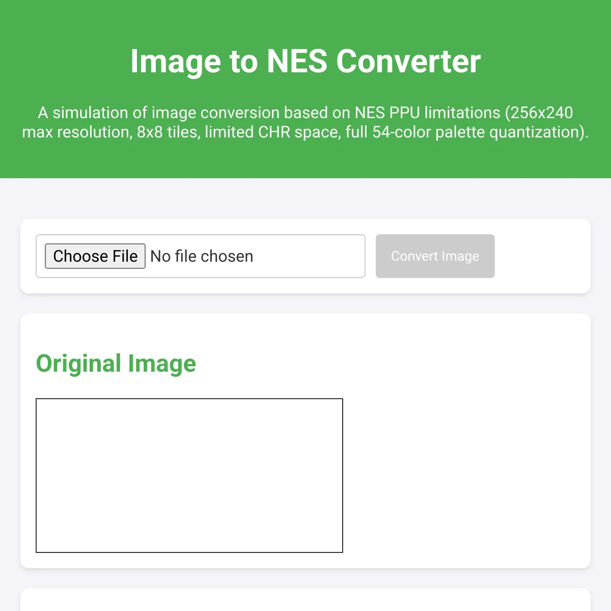 Image to NES Converter