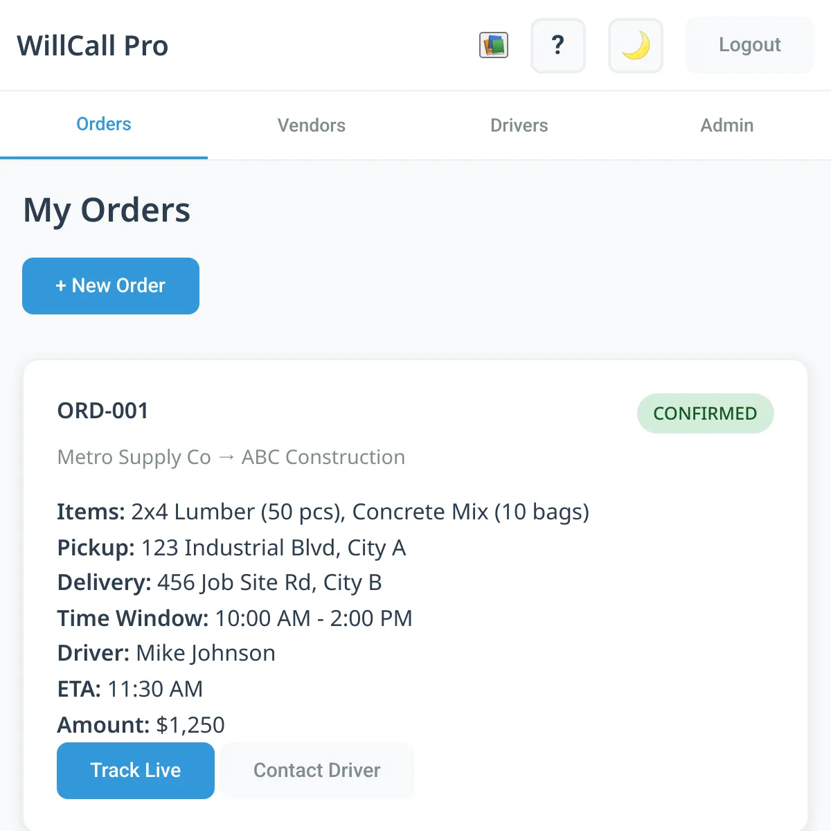 WillCall Pro - Digital Order Management