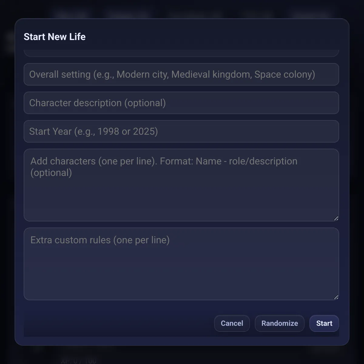 AI LifeSim — An LLM-driven Life Simulator
