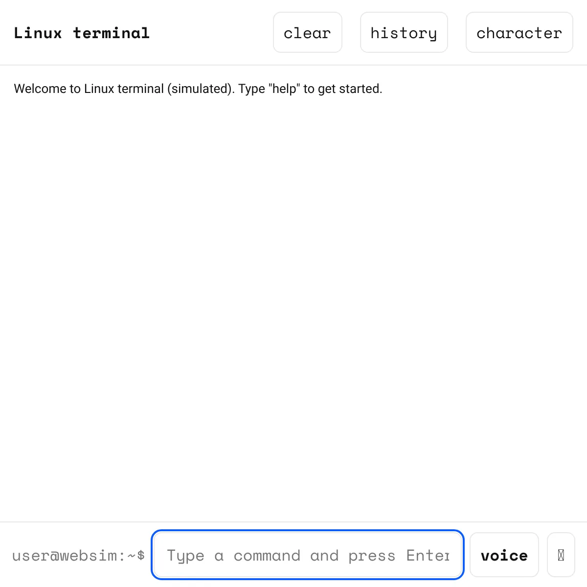 Linux terminal