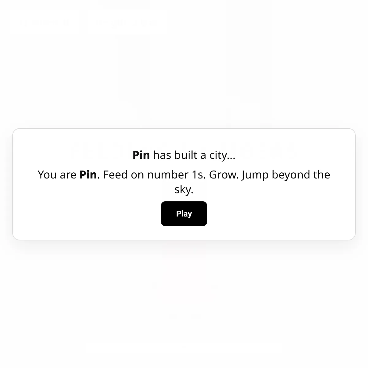 Feeding Numbers
