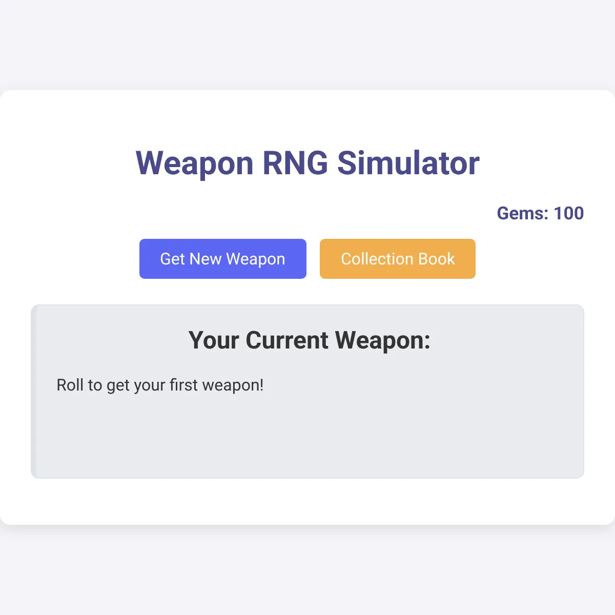 Weapon RNG Simulator