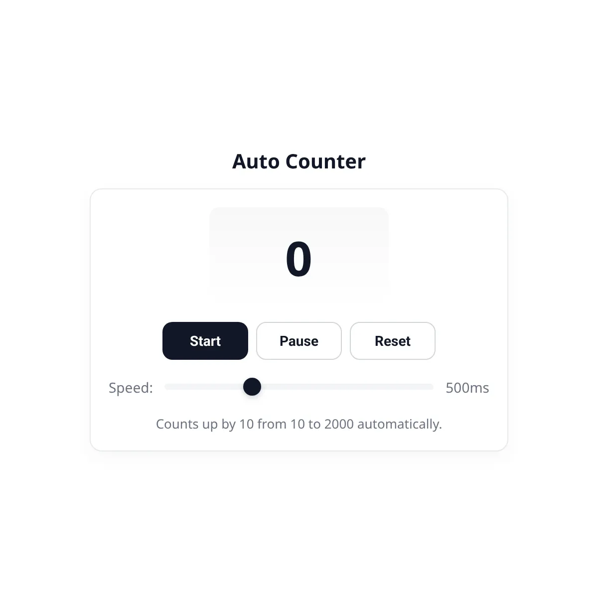 Auto Counter by 10s
