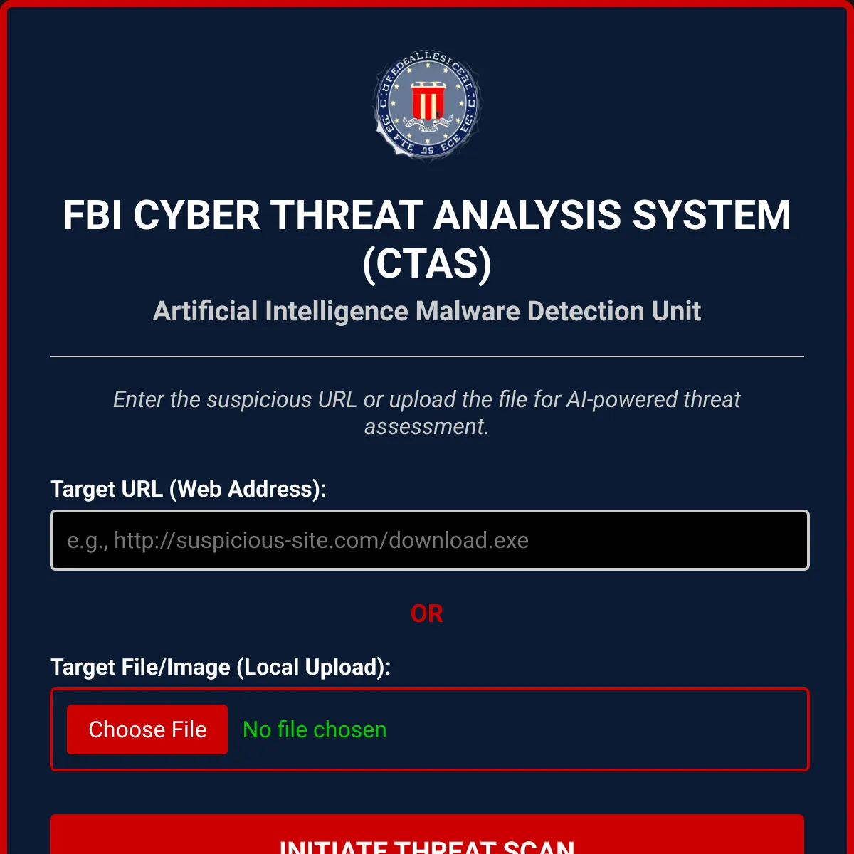 FBI Cyber Threat Analysis System
