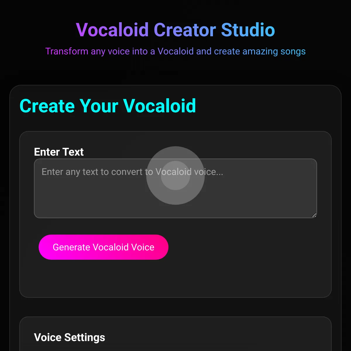 the project is loading