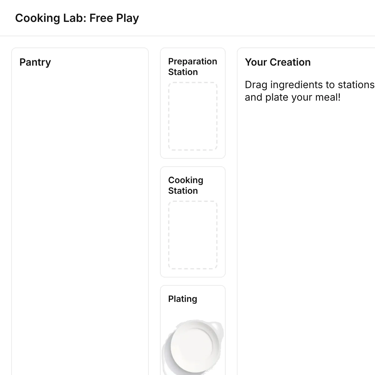 Real Advance Cooking — Prototype