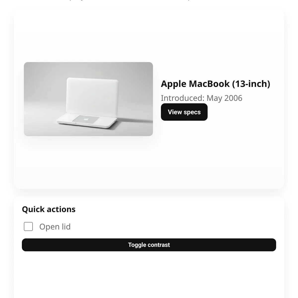 MacBook (2006) — Interactive Overview