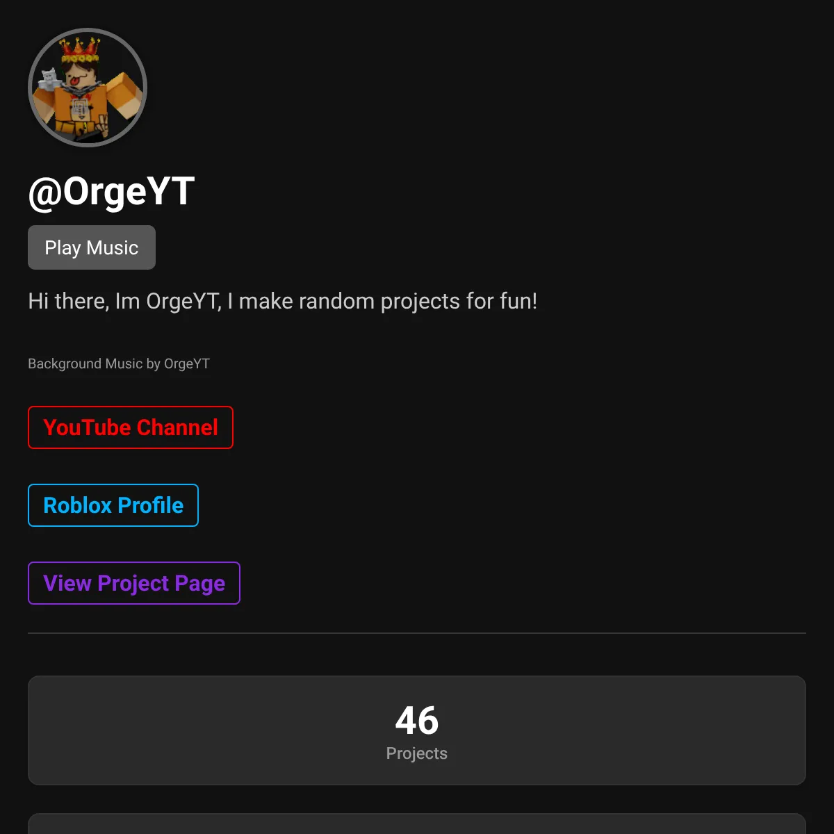 the project is loading