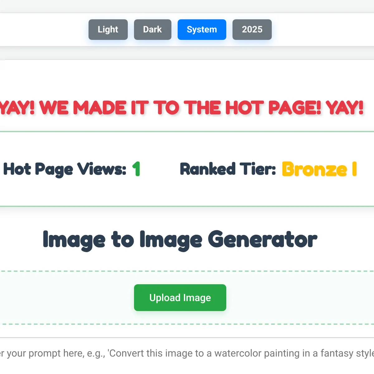 the project is loading