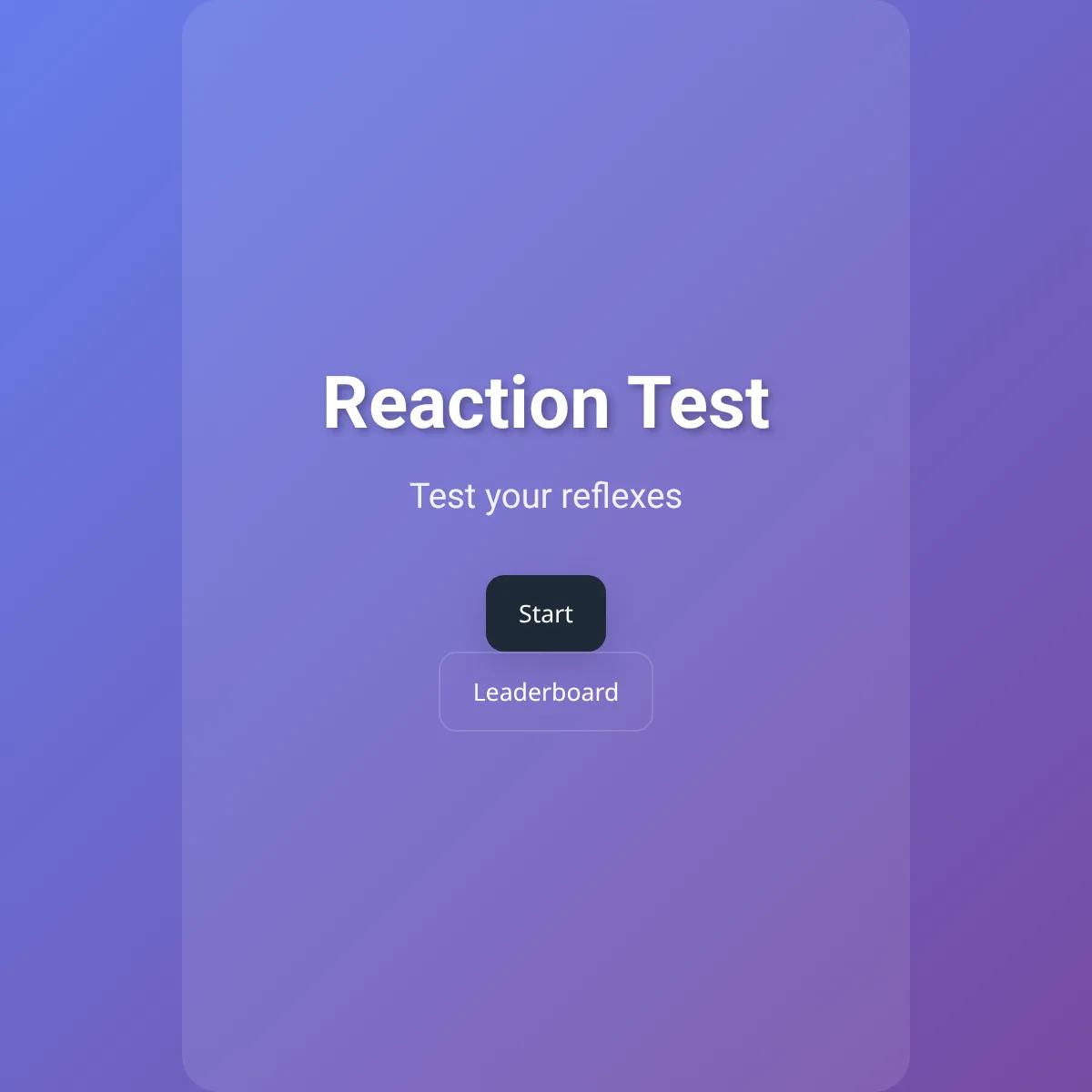 Reaction Test