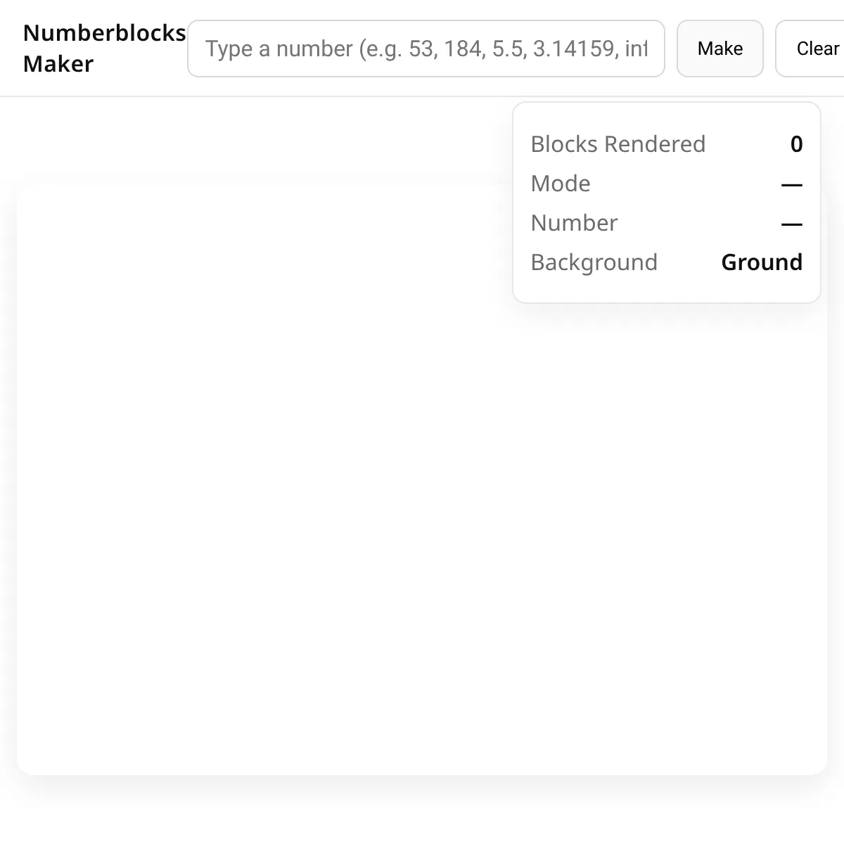 Numberblocks Maker