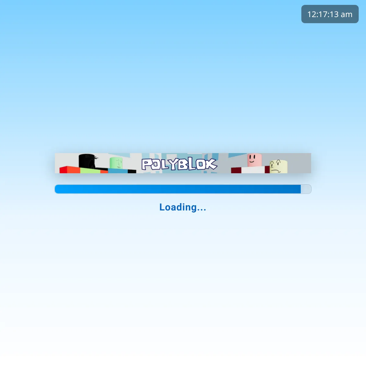 the project is loading