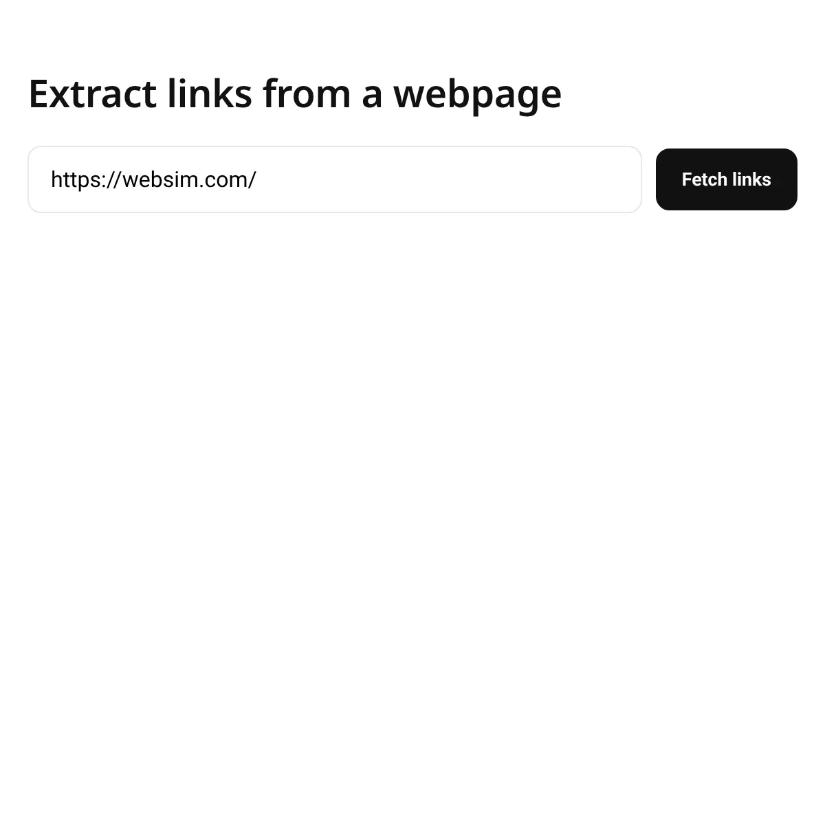 Link Extractor